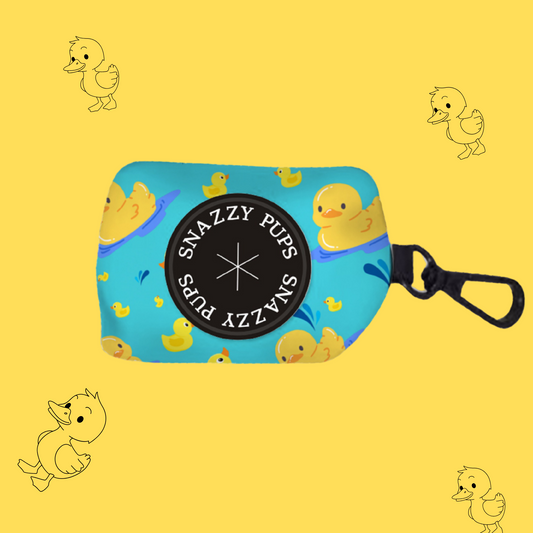 Quackers Blue Poop Bag Holder