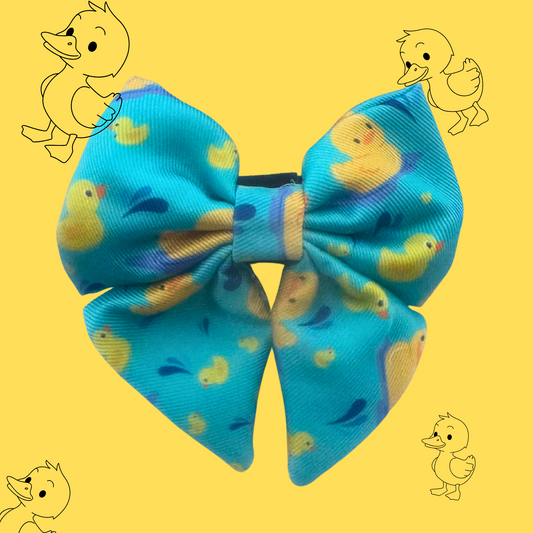 Quackers Blue Sailor Bow