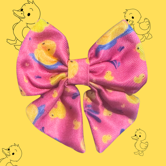Quackers Pink Sailor Bow