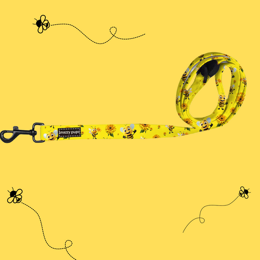 Bee Happy Dog Lead