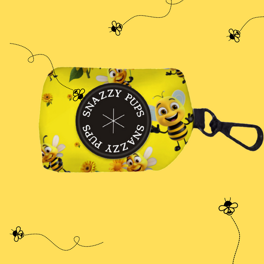 Bee Happy Poop Bag Holder