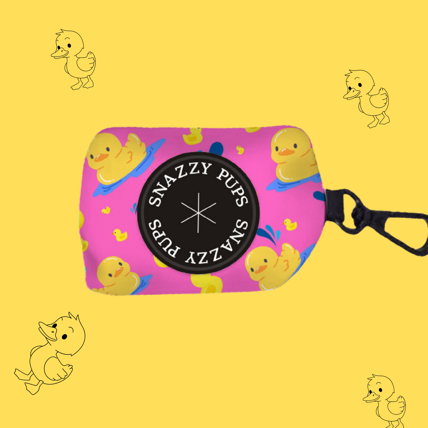 Quackers Pink Poop Bag Holder