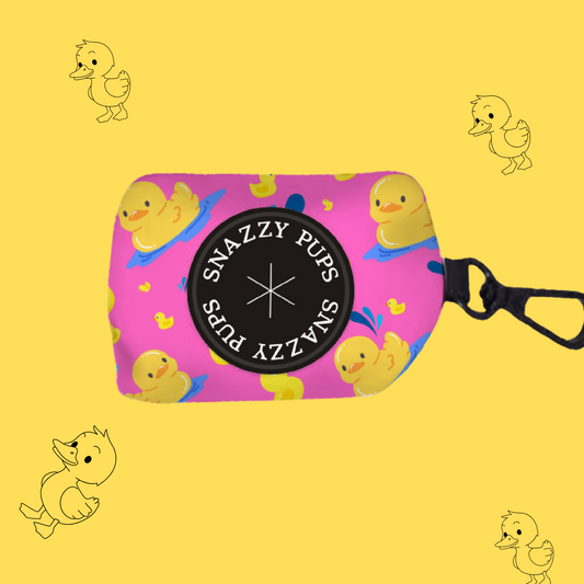 Quackers Pink Poop Bag Holder